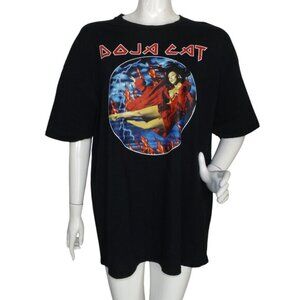 DOJA CAT Concert Tshirt, XXL, Black, Circle Photo/Red outfit, Short sleeves